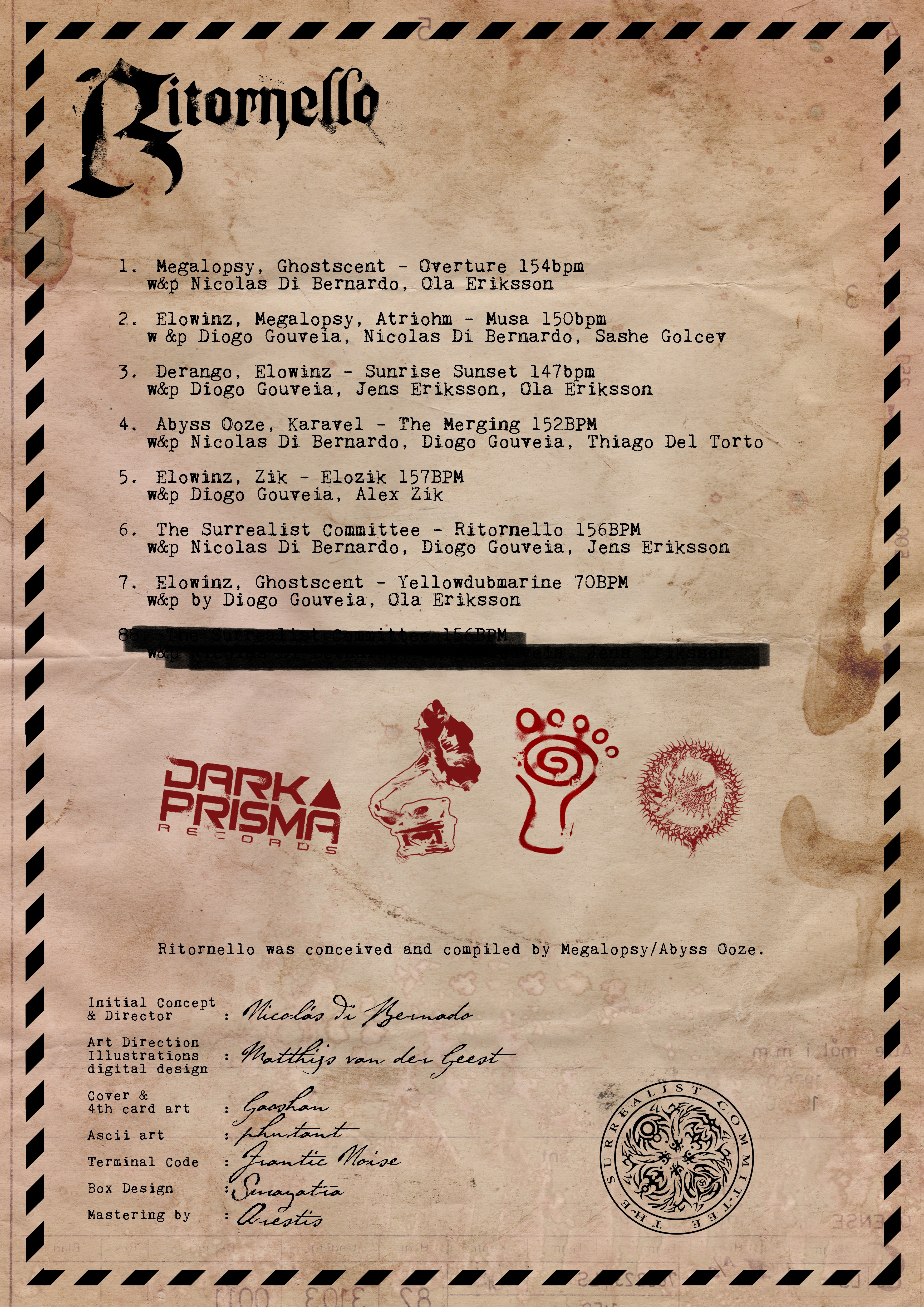 Instruction Sheet Back